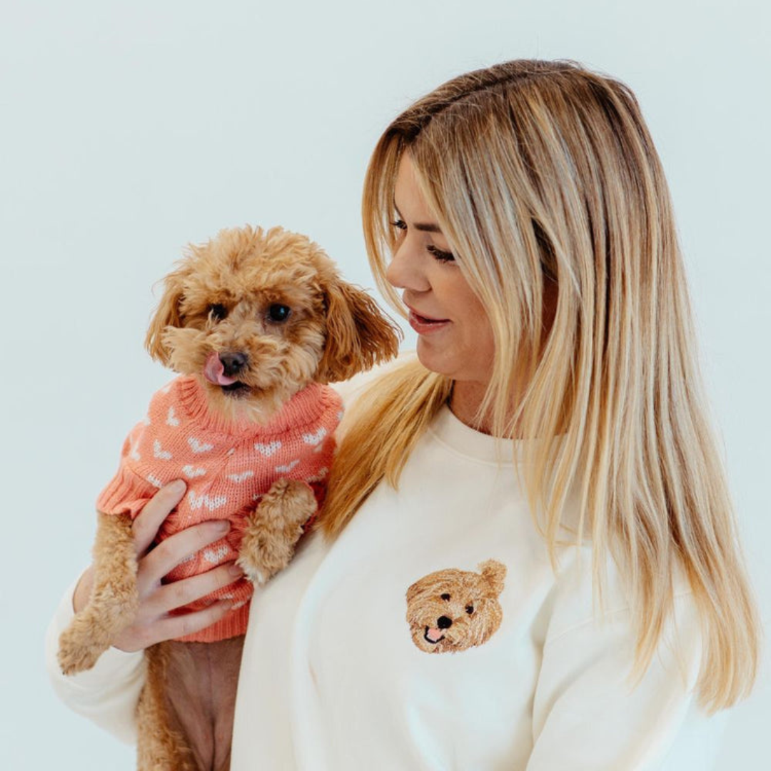 Custom Embroidered Pup Sweatshirt