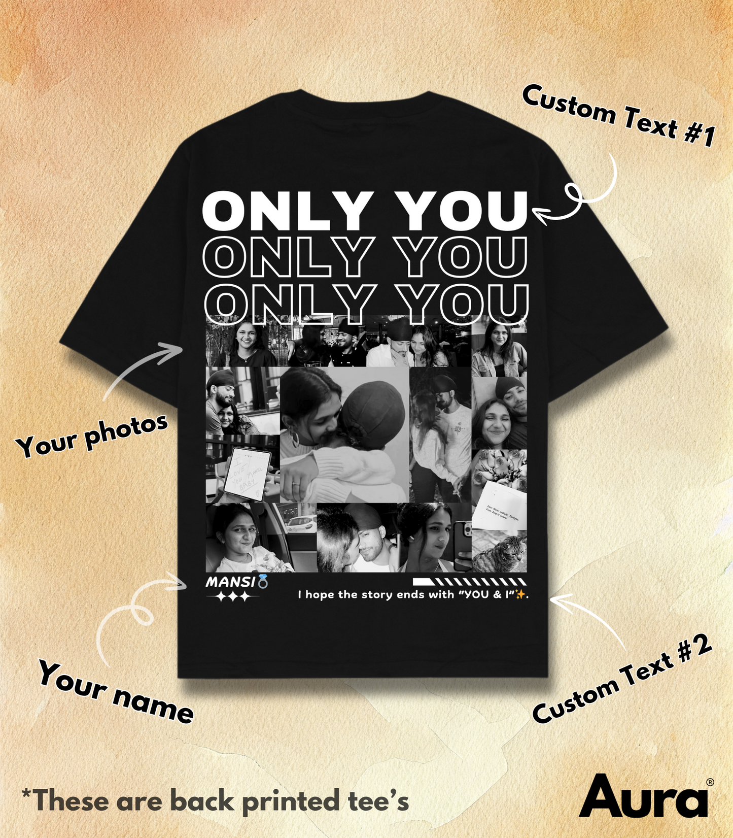 Aura Custom Photo tee
