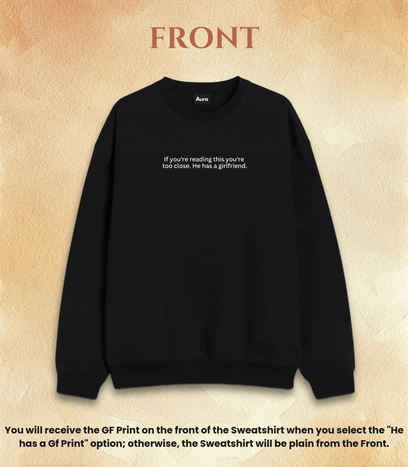 Aura Custom Photo Sweatshirt