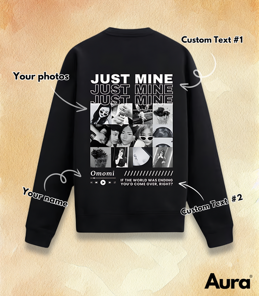 Aura Custom Photo Sweatshirt