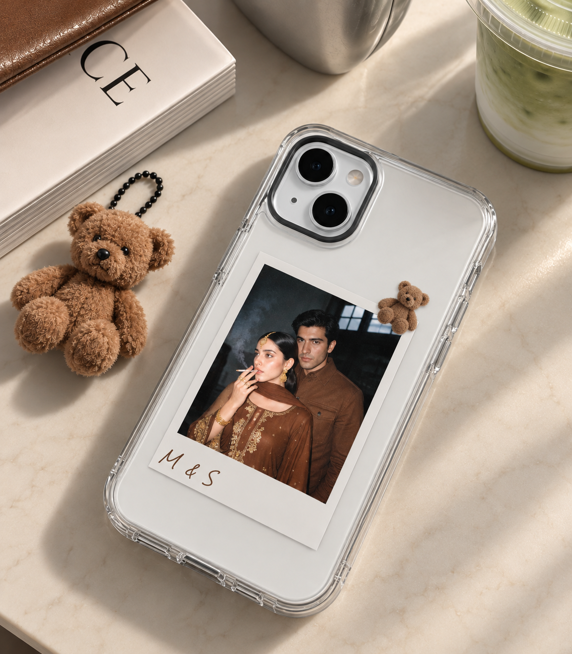 Personalized Couple Polaroid Phone Case