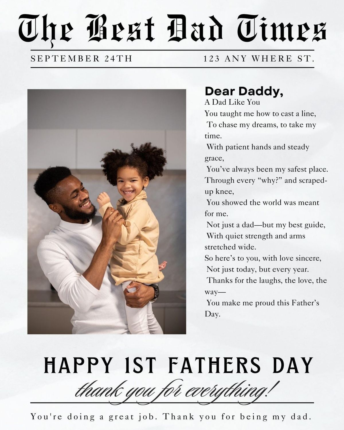 Custom Father's Day Card